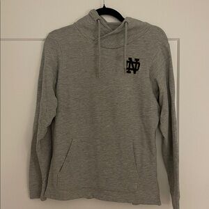 Gray Hoodie with Embroidered ND Logo